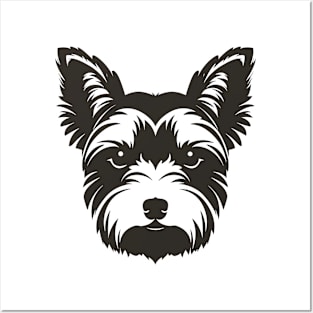 Yorkshire Terrier Silhouette Posters and Art